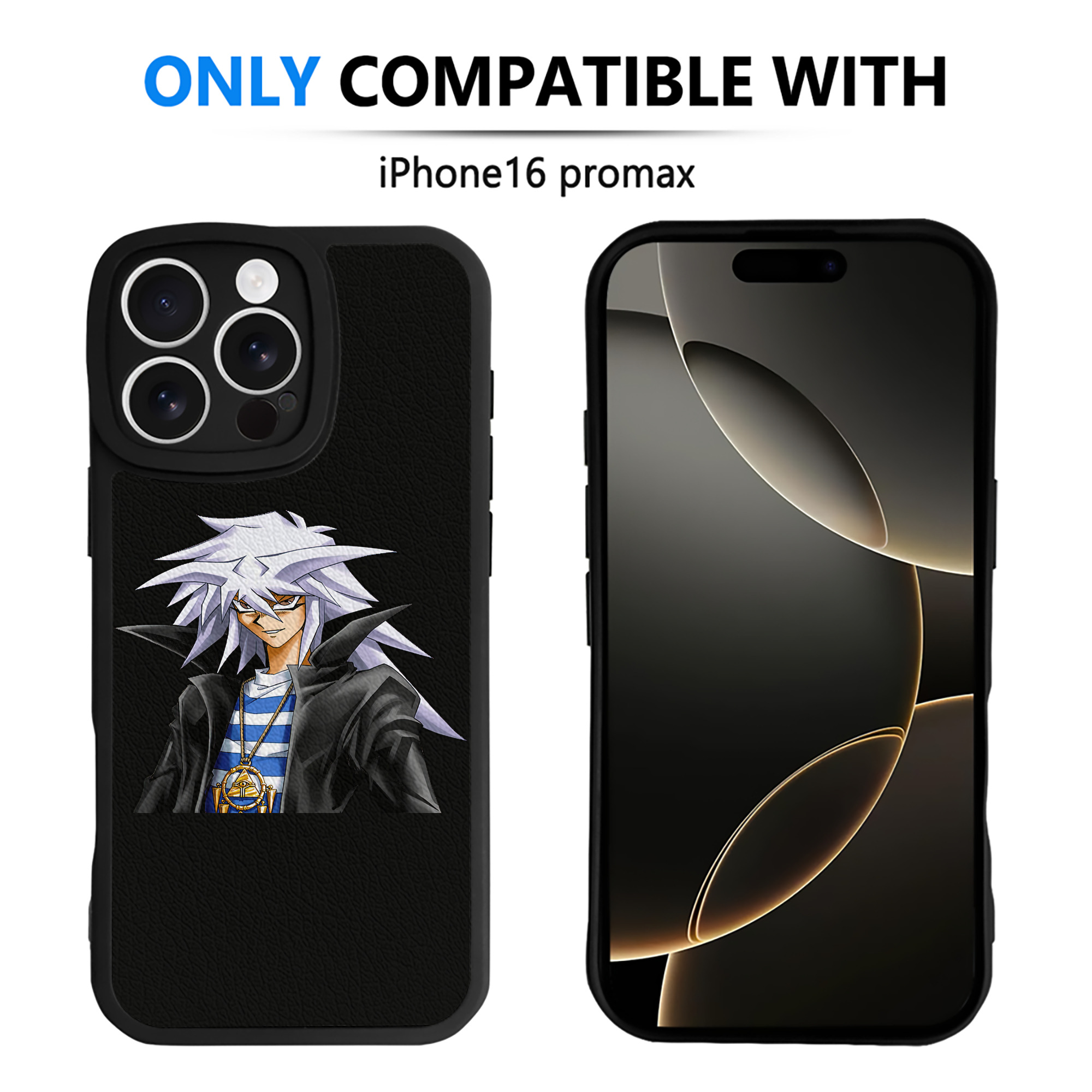 遊☆戯☆王 Yu-Gi-Oh! 【iPhone 16シリーズ対応】シリコンスマホケース（レザー調） 材質：シリコン